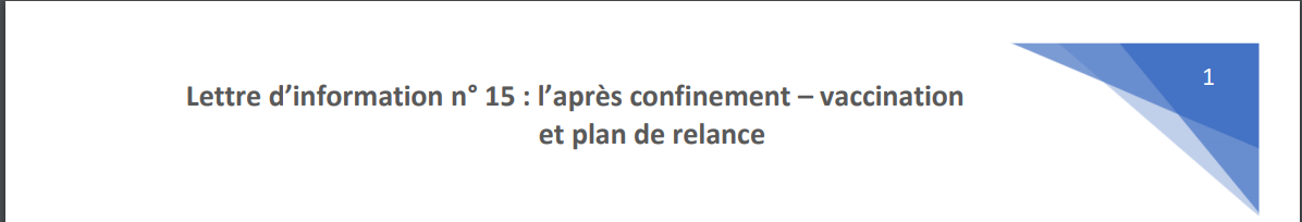 Lettre d'information n°15
