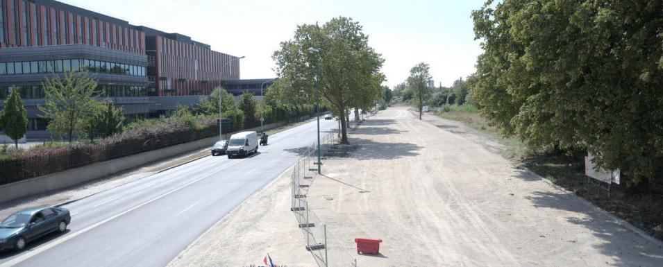La RD 911 à Gennevilliers