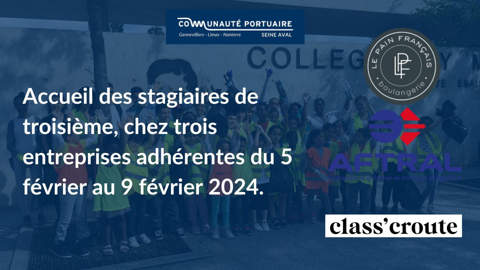 Accueil des stagiaires de troisième.