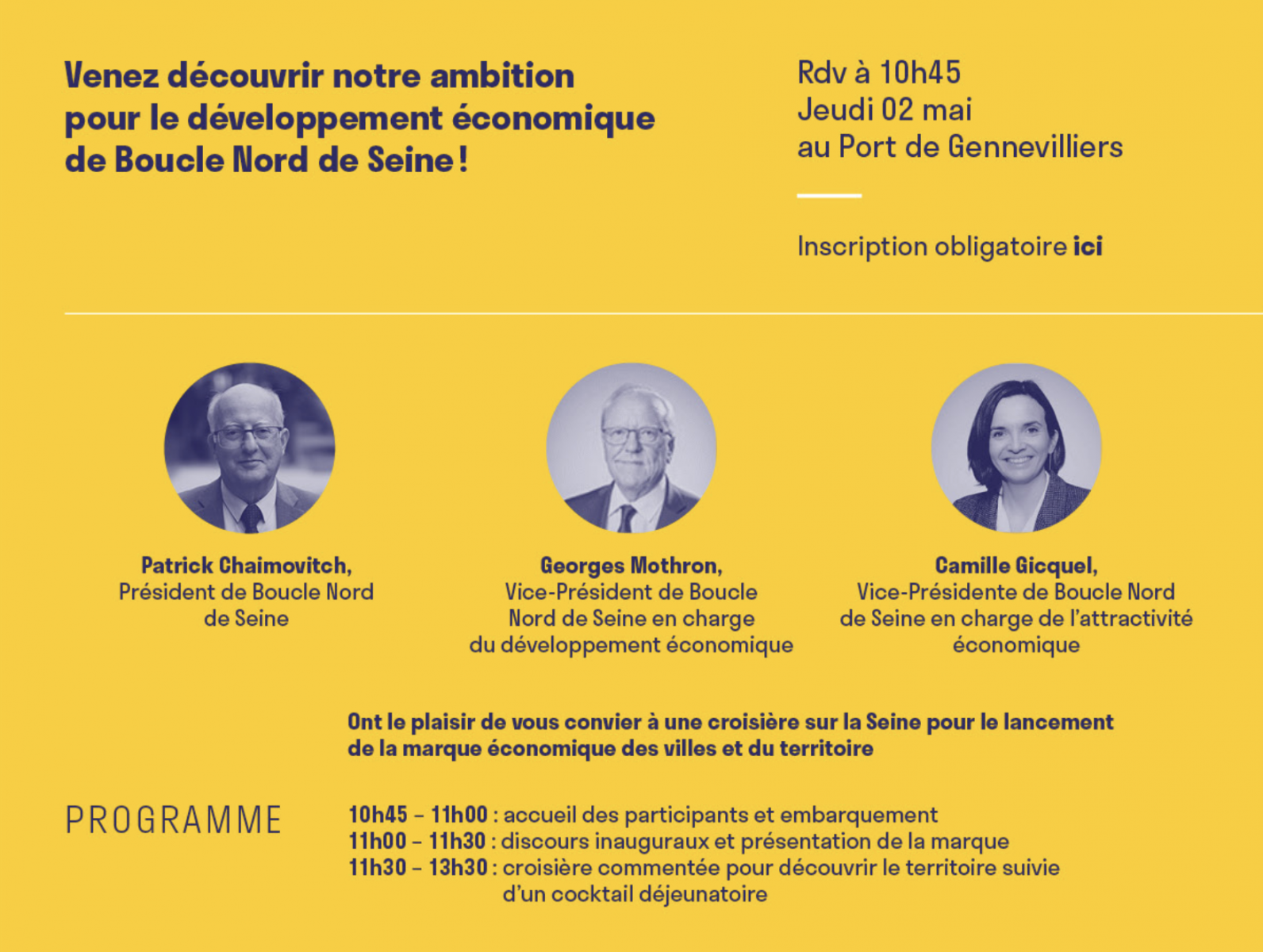 Lancement de la marque Boucle Nord de Seine.