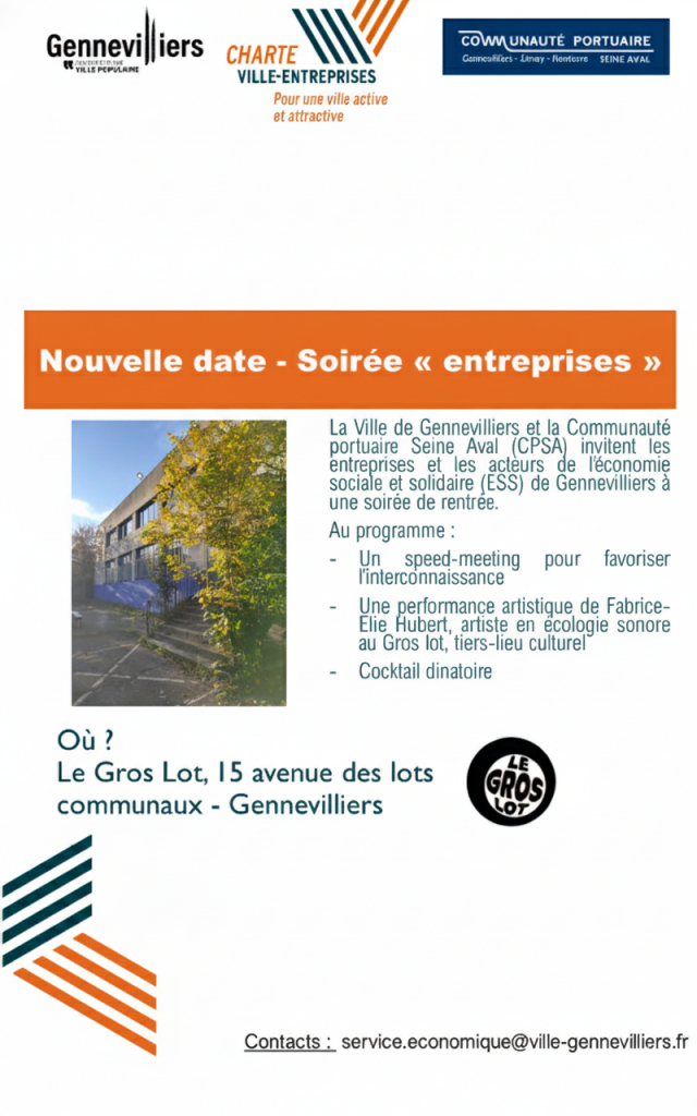 Soirée entreprises de la Charte Ville-Entreprises