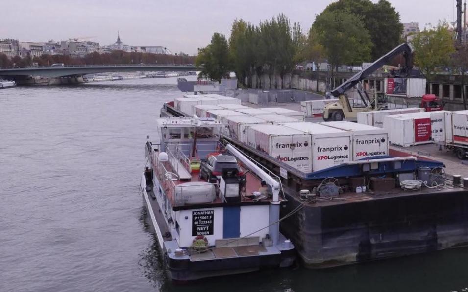 La livraison fluviale en pleine croissance en Ile-de-France