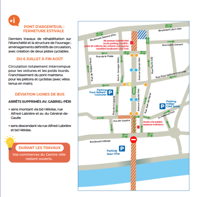 HAROPA PORT - Port de Gennevilliers - Information travaux Pont d'Argenteuil - Eté 2026