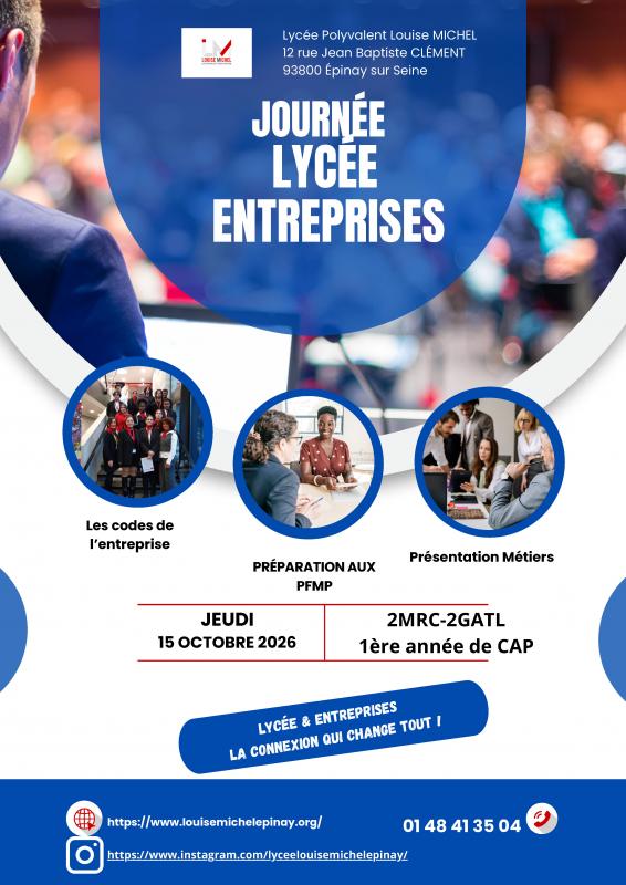 Journée Lycée Entreprises du Lycée L. Michel d'Epinay
