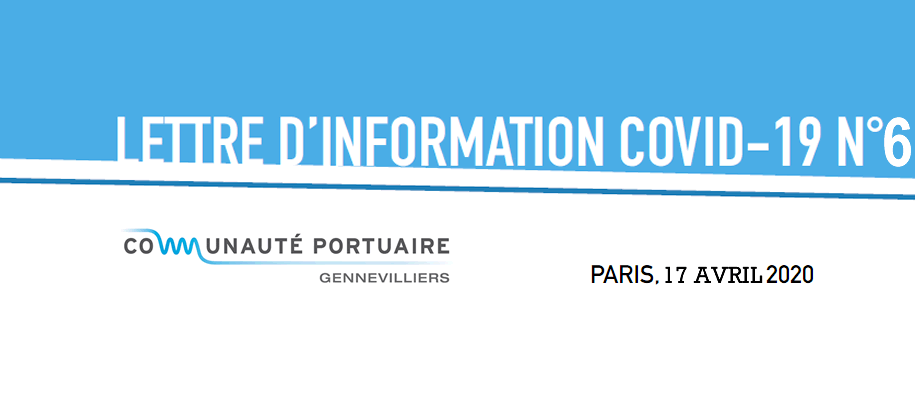 Lettre d'information CPG Covid19 N°6