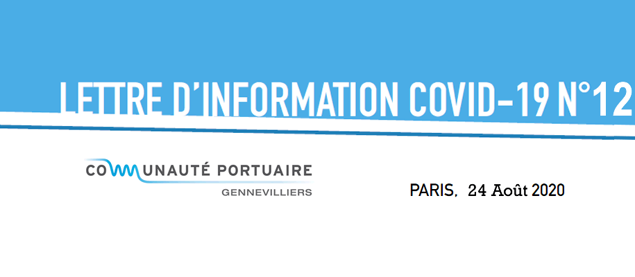 Lettre d'information CPG Covid19 N°12